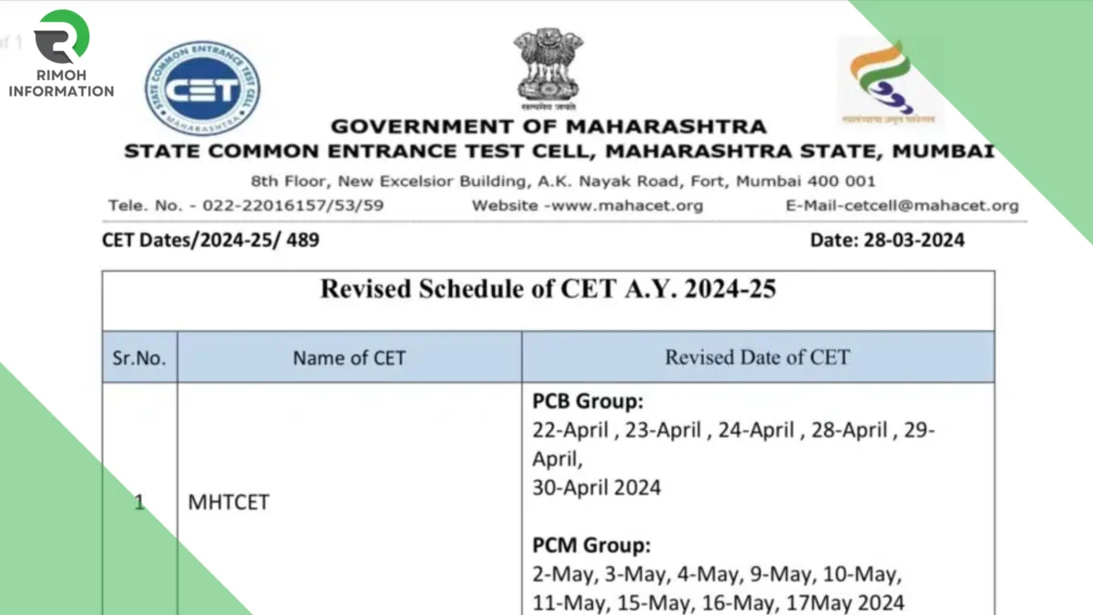 MHT CET Admit Card: PCB Group Admit Card 2024 immediately from here!